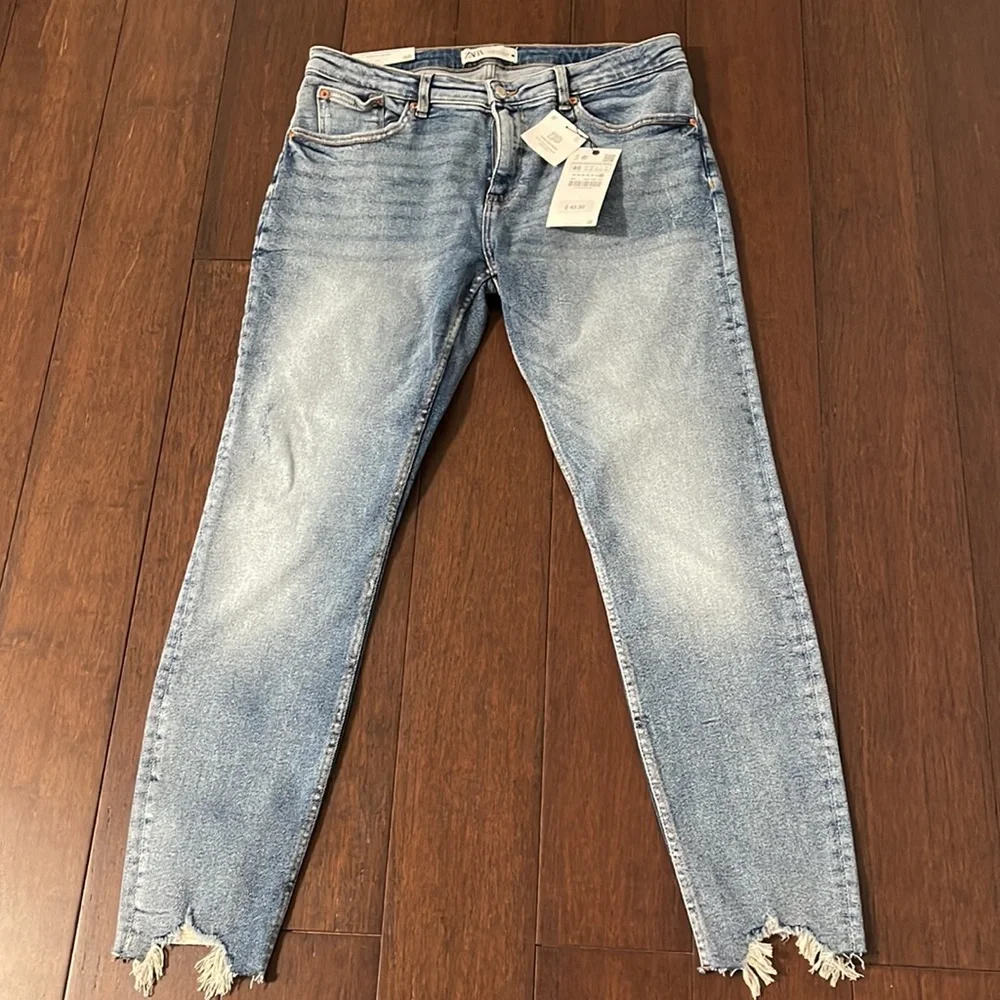 Zara skinny mid rise full length jeans - Picture 7 of 11
